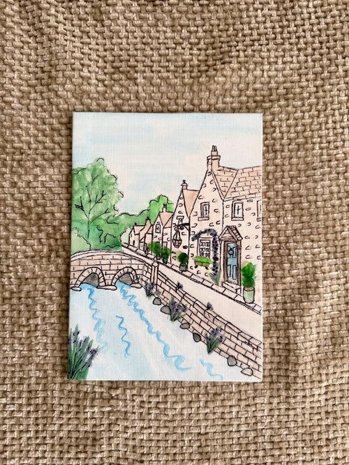 A Stroll Through the Cotswolds | Original Watercolour Artwork