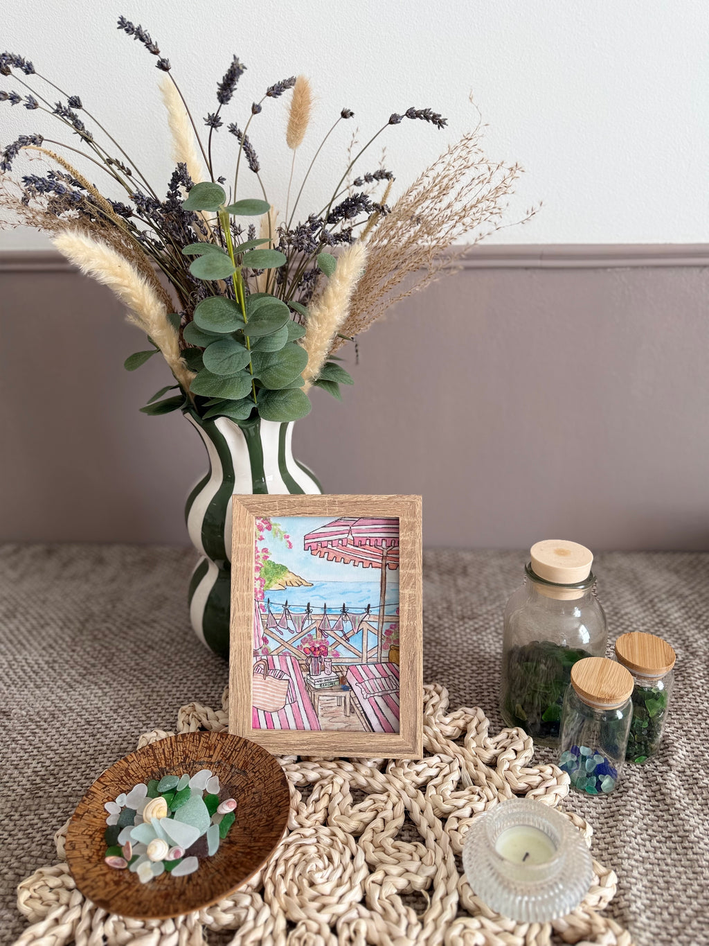 Somewhere in the Mediterranean | Original Sea Glass Artwork